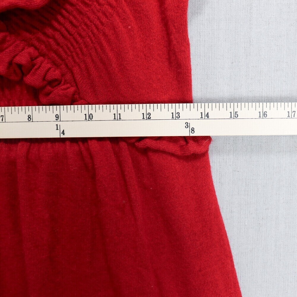 Anthropologie Knitted & Knotted Red Sweater Dress S | Romantic Coquette Cashmere - Picture 13 of 14